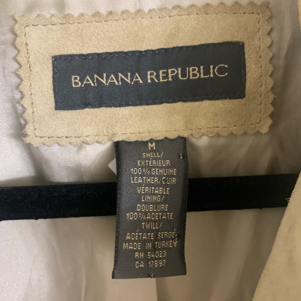 Beautiful tan suede Banana Republic jacket - Picture 4 of 4